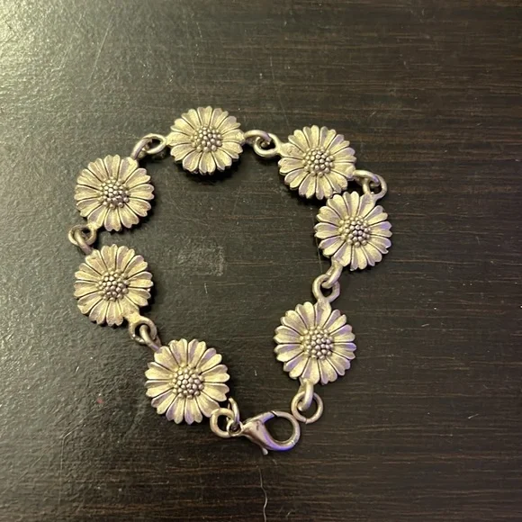 Vintage Eivind Hillestad Daisy Sunflower Bracelet - Picture 2 of 3
